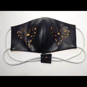 Faux leather mask